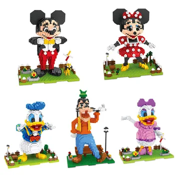 Disney gradniki Mickey Minnie Donald Duck Znak Diamond gradniki Otrok izobraževalne igrače za rojstni dan