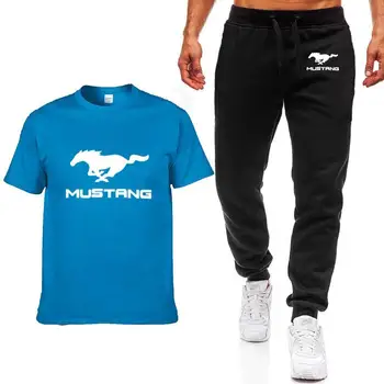 2020 nova moda za moške poletne moška T-shirt Mustang avto logotip tiskanja hip hop prosti čas bombaža, kratek rokav visoke kakovosti T-shirt