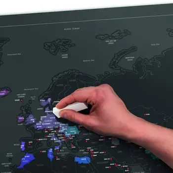 Scratch off Zemljevid Sveta, Potovanja Zemljevidu Plakat Enostavno Praskanje Zlato Folijo Razkriva Cenijo vsako Potovanje Navdušenec
