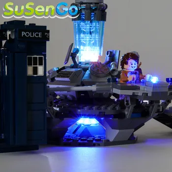 SuSenGo LED Luči komplet Za 21304 Ideje Serije Doctor Who , (Model Niso Vključene)