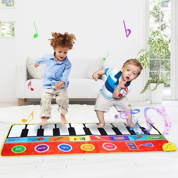 Novo Otrok Prevelik Klavir Igrača Glasbe Odejo Baby Ples Mat Glasbe Preprogo Klavir Igra Pad Nazaj Anti-Skid Neto Plezanje Mat