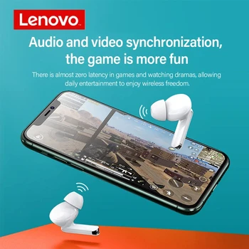 Lenovo XT90 TWS bluetooth 5.0 Slušalke Nizke Latence HiFi Bas Nepremočljiva Šport Gaming Glavo telefon z šumov Mikrofona Tip-C
