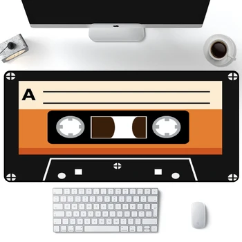 Igralna Ploščica Retro Kaseta Snemanje Trak Zabavno Mouse Pad Kawaii Umetnosti, Glasbe Tabela Pad Namizni računalniki Tipke za Namizni Pc Gamer Skupaj Pad Tv