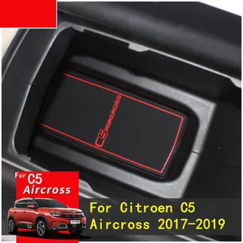 Za Citroen C5 Aircross 2017 2018 2019 3D Gume Mat Vratca Reže Pad Pokal Blazine Groove Mat Lnterior Anti Slip Mat Avto Dodatki