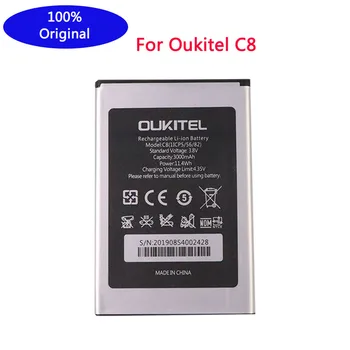 Prvotne New Visoke Kakovosti C8 (1ICP5/56/82) baterija Za Oukitel C8 5.5 palčni pametni telefon, baterijo 3000mAh