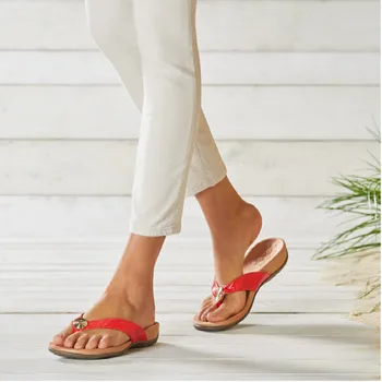 Novo leto 2020 Ženske Čevlje Non-Slip Poletne Sandale Beading in Cvetje Priložnostne Sandali Sponke Plaži Cvetlični Sandali Za Ženske japonke
