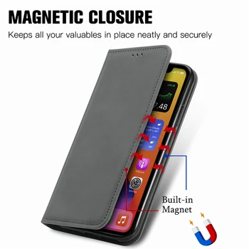 Mat Usnjena torbica Za Samsung Galaxy A51 A71 A50 A70 A30 A30S A31 A41 A40 A21S A11 A01 Jedro Magneta Flip Book Kože Primeru Zajema