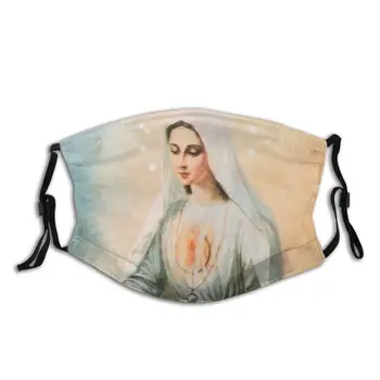 Gospa Fatima Guadalupe Katoliške Devica Marija Večkratno uporabo Usta Masko Windproof Hladno Dokaz s Filtri Zimsko Zaščito