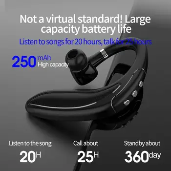 Slušalke Poslovnih Brezžične Bluetooth Slušalke 5.0 Veliko Baterija Enostransko Avto Poslovnih Visi Slušalkami Slušalke Z Microphon