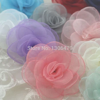 18Color Stekla preja rose cvet pribor za Lase lase posnetek oprema Diy ostra materiala korejski spali sneg preja Camellia RS161