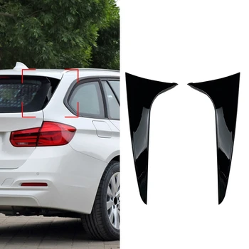 2Pcs Gloss Black Zadnje Okno Strani Krilo Strešni Spojler Splitter Nalepke za BMW Serije 3 F31 2012-2018 Zunanjost Popravilo Kit