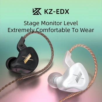 KZ EDX Slušalke 1 Dinamični 2020 Nove HI-fi Bas Čepkov V Uho Zaslon Slušalke Šport Noise Cancel Šport Teče Športne Slušalke