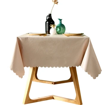 PVC Prt kuhinjsko mizo, Bež barve Dekorativni Nepremočljiv odporen na Olja Sodobna Moda Pravokotne Tabela Zajema Čaj Namizni prt