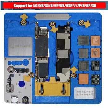 Mehanik PCB Nosilec za iPhone XR/8P/8/7P/7/6SP/6S/SE/6 Plus /6/5/5 A7-A12 CPU Nand Prstnih Degumming Varjenje Orodje za Popravilo