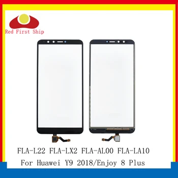 10Pcs/veliko zaslon na Dotik Za Huawei Y9 2018 Dotik Senzor Računalnike Sprednje Steklo Uživajte 8 Plus Zaslon na Dotik