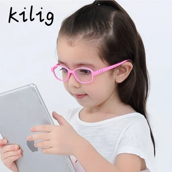 Kilig Optičnih Očal Okvir Otroci Otrok Nezlomljiv TR90 silikagel Očala Z Vrvica za opaljivanje tega Kratkovidnost Očala, Okviri za očala K304