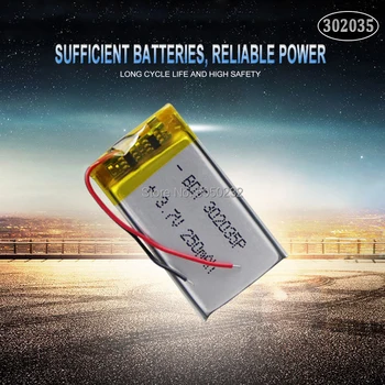 4pcs 150mah 3,7 V 302035 032035 litij-polimer Baterija za Polnjenje Za LED luči Tahografske Avto DVR Bluetooth Slušalke MP3
