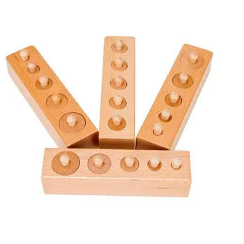 Lesene Montessori Komplet Valj Vtičnico Puzzle Igrača Otroka Praksi Čute Igrače Predšolske Otroke, Izobraževalne Igrače Za Otroke, Otroci