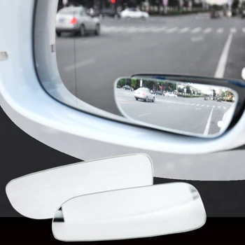 2pcs Avto Ogledalo 360 Stopnja širokokotni Konveksna Blind Spot Ogledalo Parkiranje Auto Motocikel Pogled od Zadaj Nastavljiv Ogledalo Dodatki