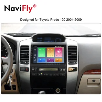 NaviFly Avto Radio Multimedijski predvajalnik videa, GPS navigacijo Android 10.0 4GB+64GB Za Toyota LAND CRUISER Prado 120 2003-2009