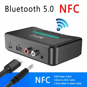 BT200 NFC Bluetooth 5.0 Avdio Sprejemnik & USB Predvajanje RCA AUX Priključek Brezžični Adapter Suppotr USB Predvajanje Za AVTO Dom Zvočnik izhod za Slušalke