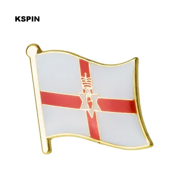 Značko Irsko Zastavo, Kovinske Značke za Oblačila Zastavo Značke Emajl River Pin Rozet Kovinske zaponke 10pcs XY0275