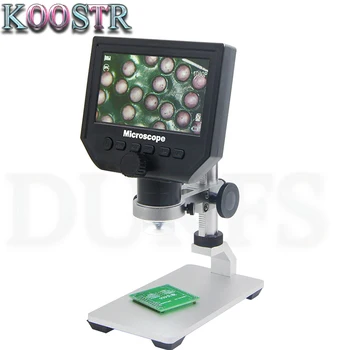 600 X 3.6 MP Digitalni Mikroskop LED Magnifier mikroskop za Mobilni Telefon Z Mikroskopom Aluminij Zlitine Stent 4.3 Cm HD OLED