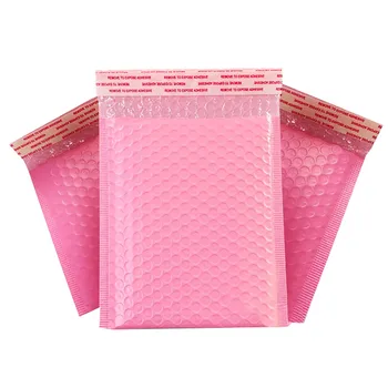 50Pcs Roza polymailer ovojnice Sebi Pečat poštni mehurček pošiljatelji shippping vrečke za mala podjetja dobave Oblazinjeni kuverti #W