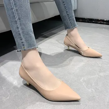 2021 pomlad moda nova barva opozoril high-end dame visoko peto čevlje 1630