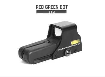 552 Holografski Reflex Sight Lov Rdeča Zelena osvetlitev Področje Red Dot Sight Z 20 mm Nastavek Za Puško Airgun
