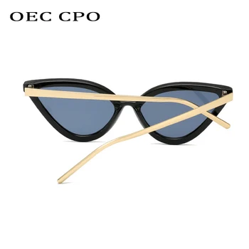 OEC CPO Moda Mačka Oči, sončna Očala Ženske blagovne Znamke Trend Trikotnik Okvirja Črna sončna Očala Ženski Moški Letnik Očala UV400 oculos