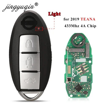 Jingyuqin 3 Gumbi, Avto brez ključa Smart Remote Key primerni za Nissan Teana Sylphy 2019 433Mhz z 4A PCF7945M/HITAG AES Čip F.o.b.