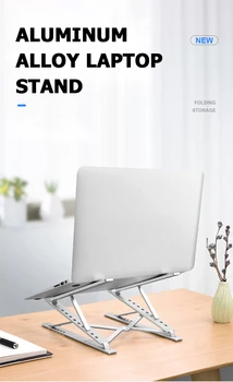 1pcs Zložljive Laptop Stand Adjustable Notebook Stand Prenosni Prenosni Nosilec Tablet Stojalo Računalniške Podpore Za MacBook Air Pro