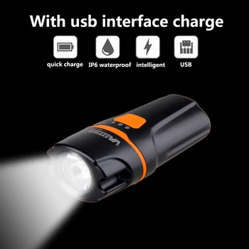 USB Polnilne Kolesarske Luči XPE LED Nepremočljiva Spredaj Krmilo Lučka Spredaj Kolo Žarometov