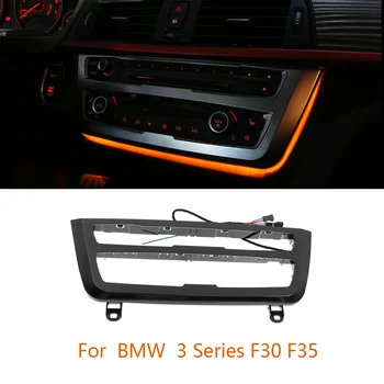 2 Barva Modra Oranžna Vzdušje luči Za BMW Serije 3 F30 LCI Radio Trim LED armaturni Plošči, sredinski Konzoli, AC Plošča Svetlobe
