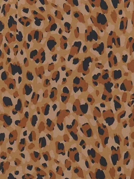 Bohemian Oblačenja Poletje 2020 Kratek Rokav Leopard Tiskanja Obleka Ženske Priložnostne Ruffle Sundress V Vratu Femme Haljo Plažo Femme Robe
