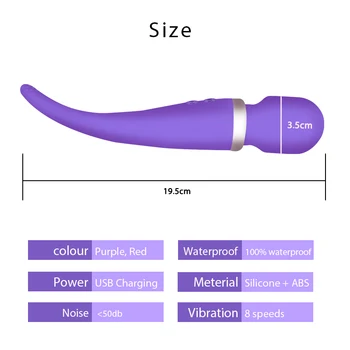 Močan Multi-Speed G Spot Vibrator Sex Igrače za Žensko AV Čarobno Palico telo Massager Vibratorji Nepremočljiva Seks Izdelkov Za Žensko