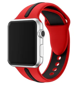 Silikonski Watchband Za Apple, Pazi SE/6/5/4/3/2/1 42mm 44 mm 38 mm 40 mm Zapestnice Splice Barve jermenčki za Ure Pribor