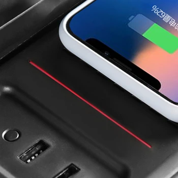 15w avto brezžični polnilnik hitro polnjenje ploščo brezžičnega telefona polnilnik za mobilni telefon, držalo za Ford F150 2017 2018 2019 2020