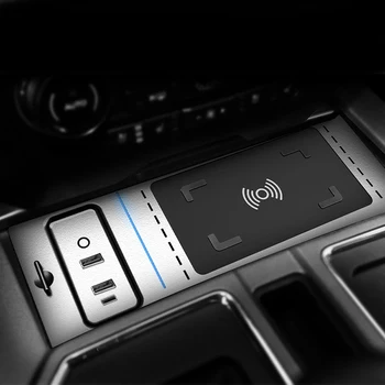 15w avto brezžični polnilnik hitro polnjenje ploščo brezžičnega telefona polnilnik za mobilni telefon, držalo za Ford F150 2017 2018 2019 2020