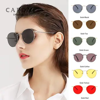 CAPONI 2020 Ženske sončna Očala Ovalni Okvir Barva Objektiv Anti-UV Novi Trendi na Znane blagovne Znamke Odtenkih za Ženske Oculos de sol CP1871
