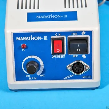 Zobni laboratorij Maraton 35K vrt. / min Električni Micromotor Contra Naravnost Handpieces +10*Vaja Burs Zlato