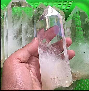 Veliki Brazilski naravni kremen kristalno beli kristalni grobo enem koncu čarobno palico, 1000g