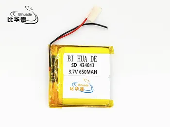 Li-Po 3,7 V 434041 litij-ionsko polimer baterijo 650 mah vozila, ki potujejo podatki diktafon LED zvočniki igrače