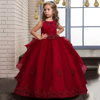 Zimski Cvet Princesa Obleko Elegantno Otroci, Oblačila Za Otroke, Oblačila Stranka Poročno Obleko 10 12 Leto