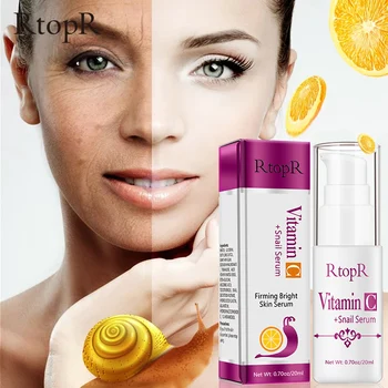 VitaminC Polž Repair Serum Proti Gubam, Učvrstitev Svetlo Kožo, Serum Za Obraz Ance Zdravljenje Polž VC Kolagena losjon za steklenice 2