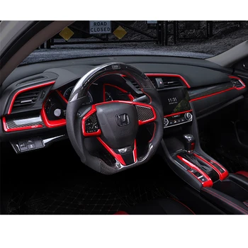 Avto GPS Navigacija Edge Trim Trakovi ABS Avto notranjo opremo Pribor Za Honda Civic 2019 2018 2017 2016