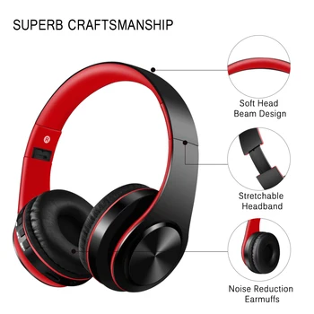 Brezžične slušalke Bluetooth slušalke Stereo Glasbe, Gaming slušalke Žične Slušalke slušalka ali Zvočnik slušalke Z Mikrofonom