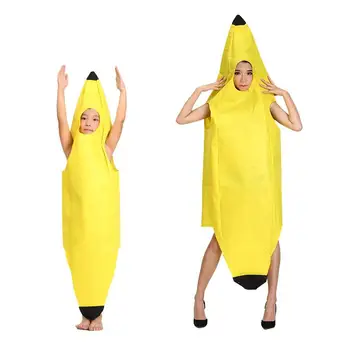 Odrasli Otroci Karneval Oblačila Cosplay Pustna Smešno Seksi Banana Kostum Novost Noč Čarovnic, Božič Stranka Smešno Cosplay