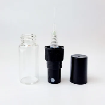 100Pieces/Veliko 3ml mini steklo Parfum Spray Steklenico ponovno napolniti Prazne Steklenice za Kozmetične Posode Prenosni tkalnico Vzorec